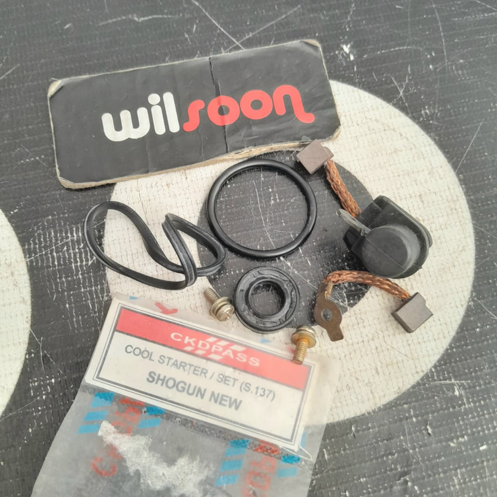 Arang kull Stater / Cool Stater / Carbon Brush / Starter Brush Set Dinamo Suzuki Shogun New Ckdpass