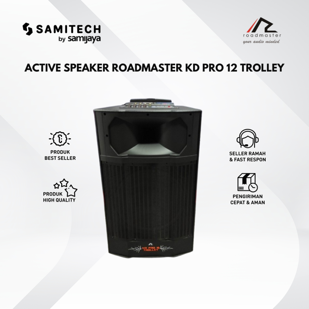 SPEAKER AKTIF ROADMASTER KD PRO 12 TROLLEY BERGARANSI RESMI