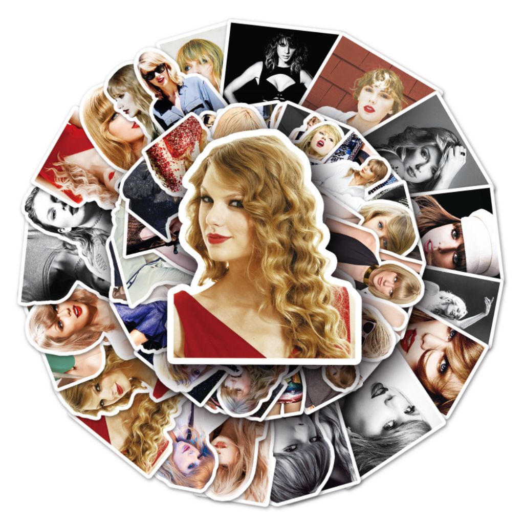 

[50 Pcs] DECO STICKER | STICKER DIY | JURNAL AESTHETIC [DS-239] TAYLOR SWIFT Idol Sticker Koper, HP Laptop Tumbler Komputer