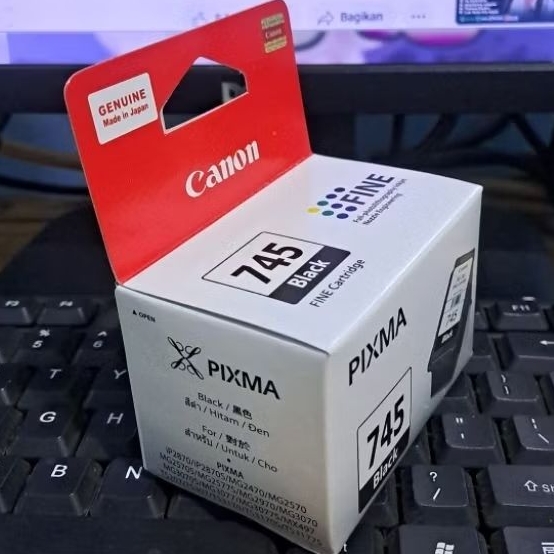 Deskripsi TINTA CATRIDGE CANON PG 745 Standar for pixma iP2870S, MG2570S CD29Cartridge Canon 745 sta