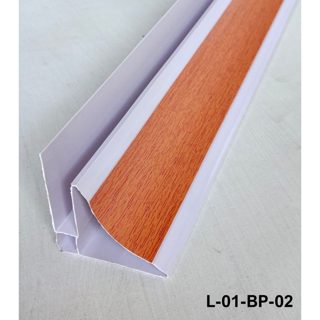 Lis Plafon PVC Motif Putih Ukuran 3 Meter