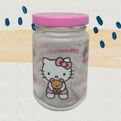 

Toples Food Container Bahan Gelas Hello Kitty HK0618 - Motif Badan