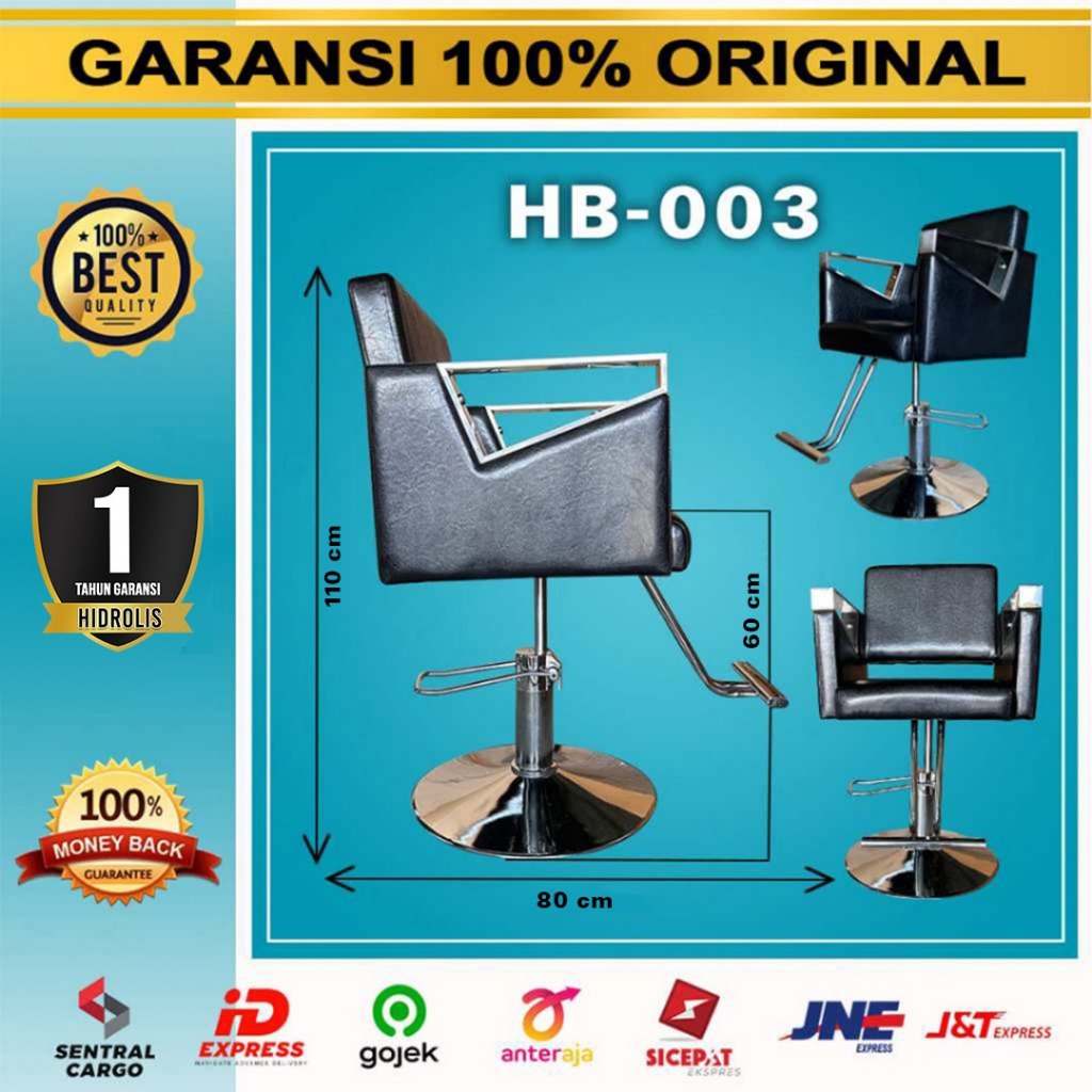 Kursi Hidrolik HB - 003 Salon Kursi Barber dan Salon Barbershop Chair Furniture Pangkas