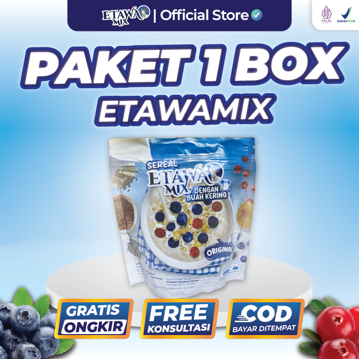 

Etawamix 500 gram Sereal Sehat Dengan Buah Kering