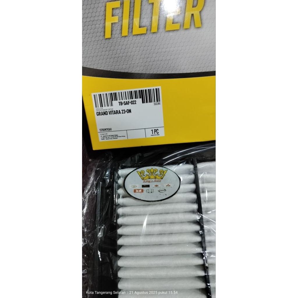 FILTER UDARA GRAND VITARA 2023----