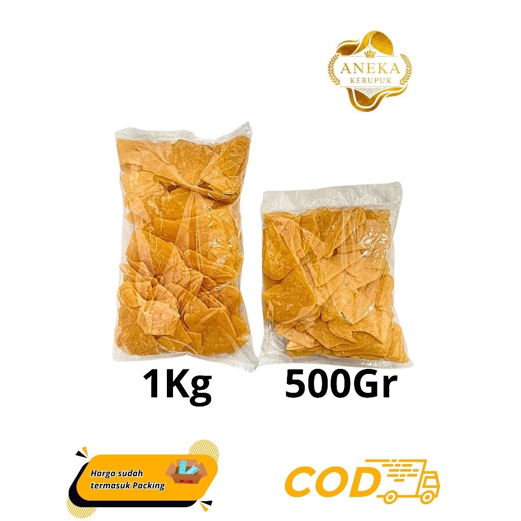 KERUPUK MENTAH / KERUPUK UDANG KECIL/ KRECEK KERUPUK UDANG MAKAN WARNA MERAH CAP BINTANG