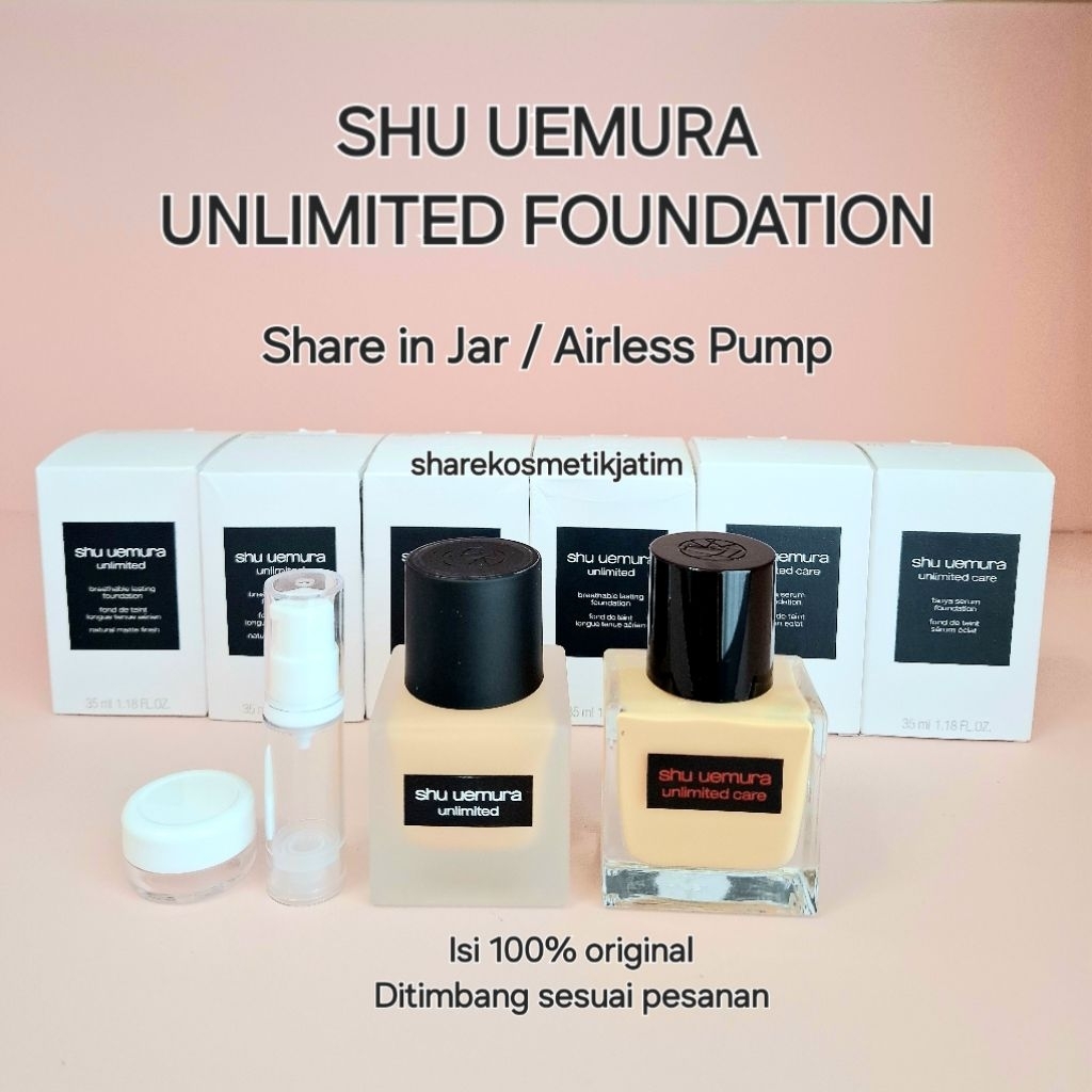 (Share in Jar) Shu Uemura Unlimited Breathable Lasting Foundation Shu Uemura Unlimited Care Tsuya Se