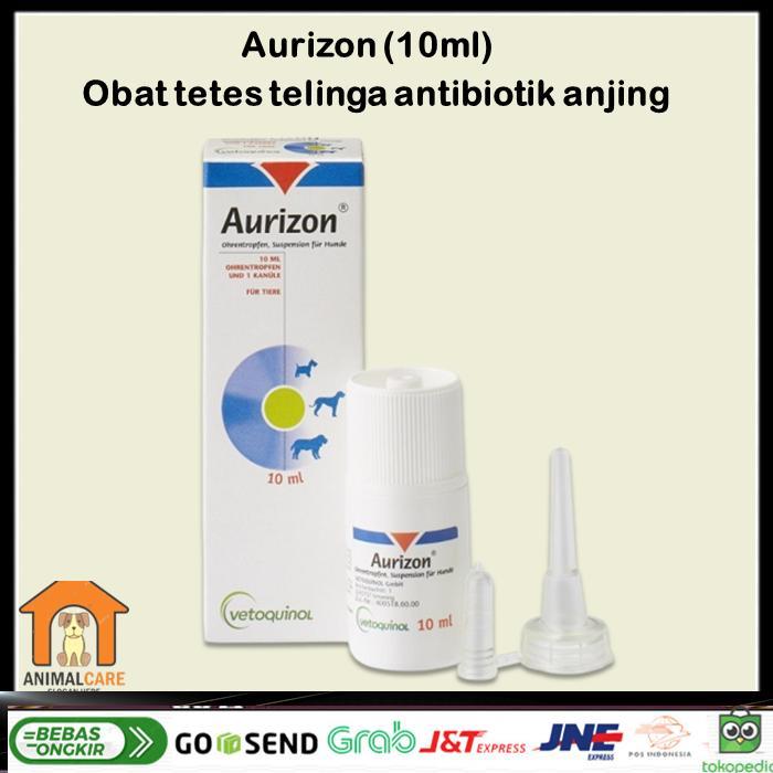AURIZON VETOQUINOL (isi 10 ml) - Obat tetes telinga antibiotik anjing