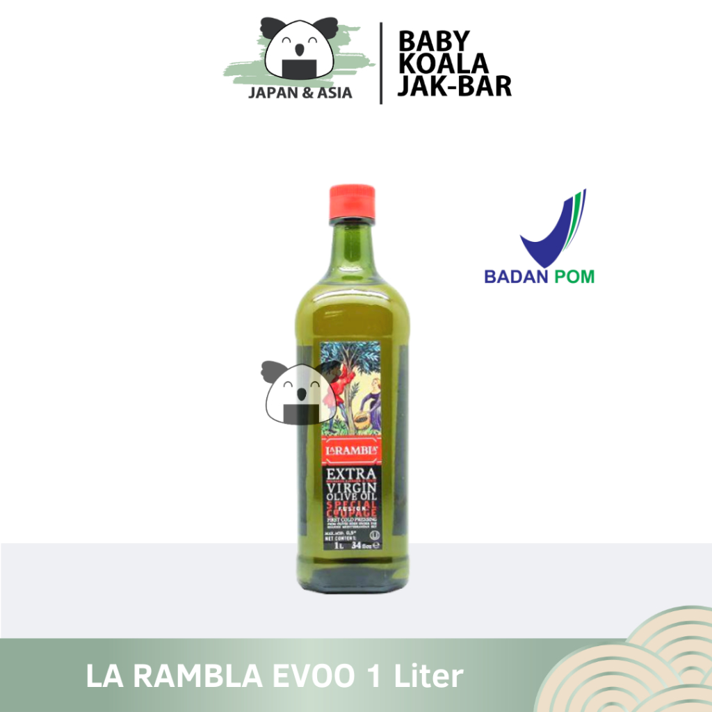 

LA RAMBLA Extra Virgin Olive Oil Minyak Zaitun 1 Liter Halal │ EVOO Import Spanyol-BKJ
