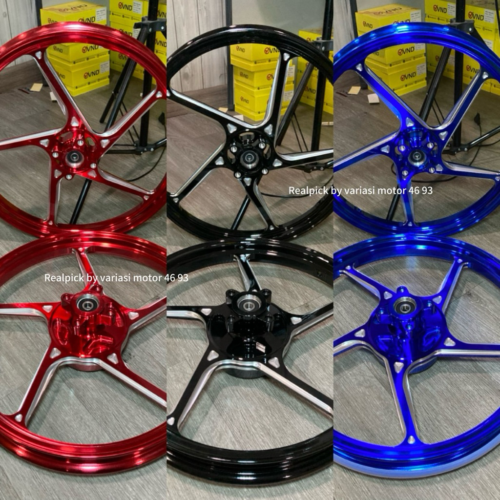 velg vnd ak55 supra 125 disc / supra 125 double disc / supra 125 new dd velg vnd ak 55