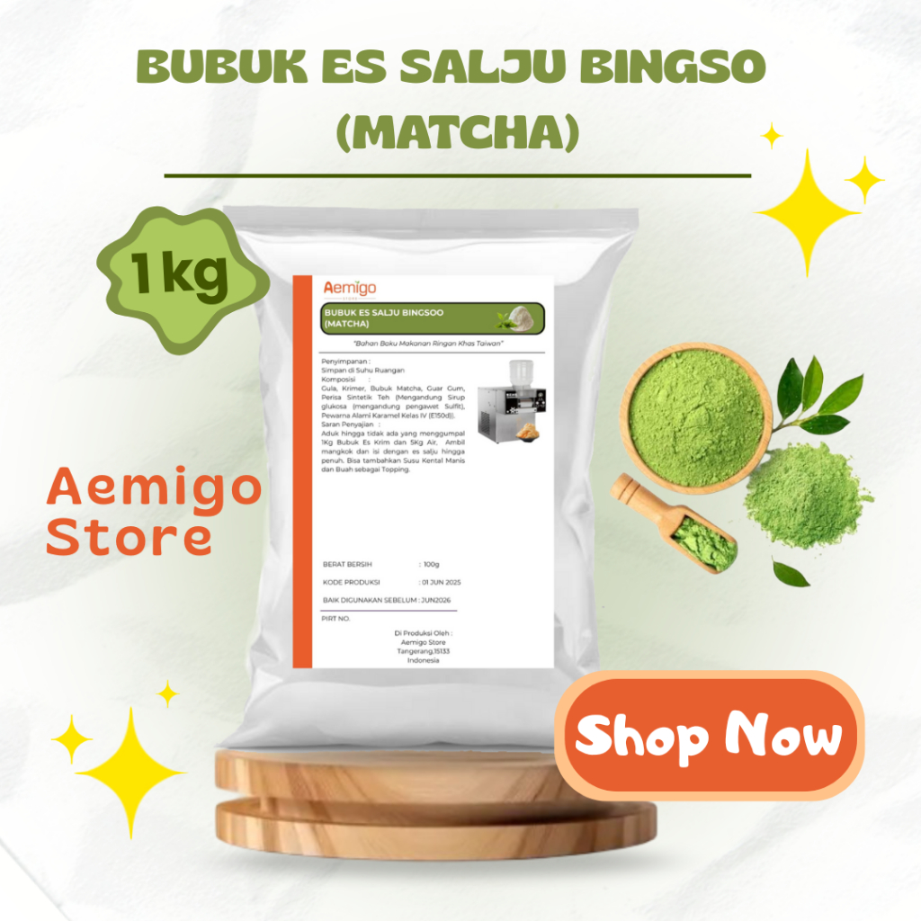 

BUBUK ES SALJU BINGSOO (MATCHA)