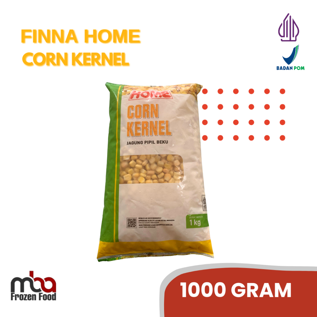 

Finna HOME Corn Kernel 1 Kg / Jagung Pipil /Jagung /Jasuke /Masakan /Camilan /Bahanmasak /Frozenfood /Sayuran /Icecream /Kukus /Soup