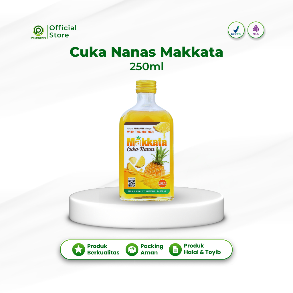 

Cuka Nanas Asli 100% Kemasan 250ml