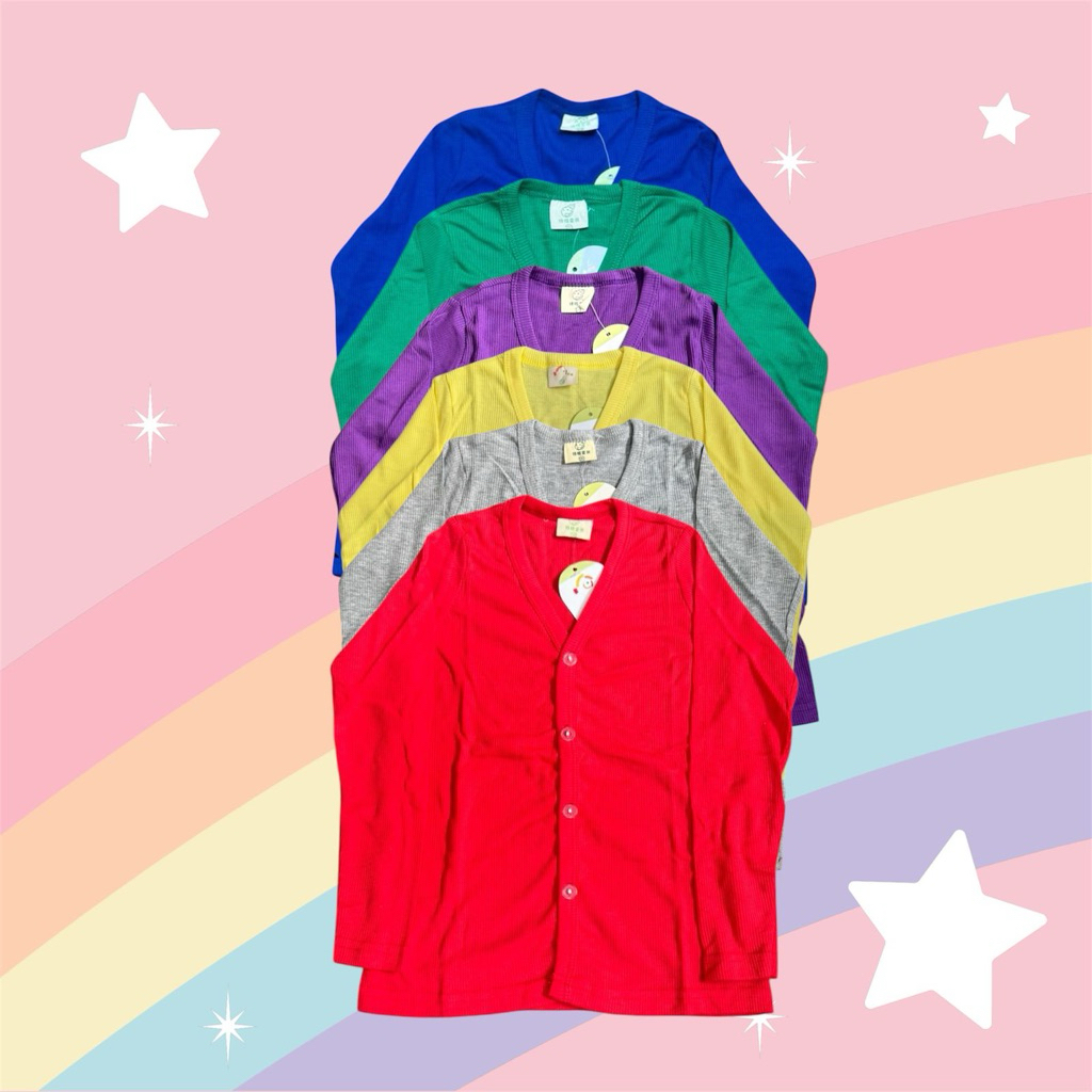 cardigan anak perempuan 5 - 12 tahun