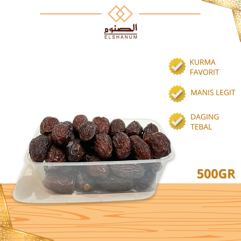 

Kurma Medjool Premium Jumbo 500gr, Empuk Tebal Manisnya Pas, Oleh-Oleh Haji Dan Umroh, Shabani Store