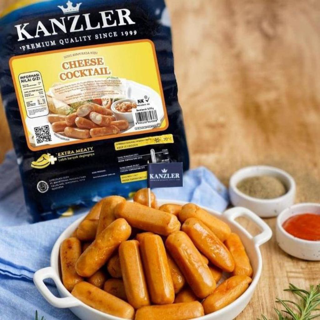 

Kanzler Sosis Cheese Cocktail 500 gr (Frozen Food)