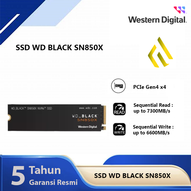 SSD WD Black SN850X 2TB - SSD M.2 NVMe PCIe