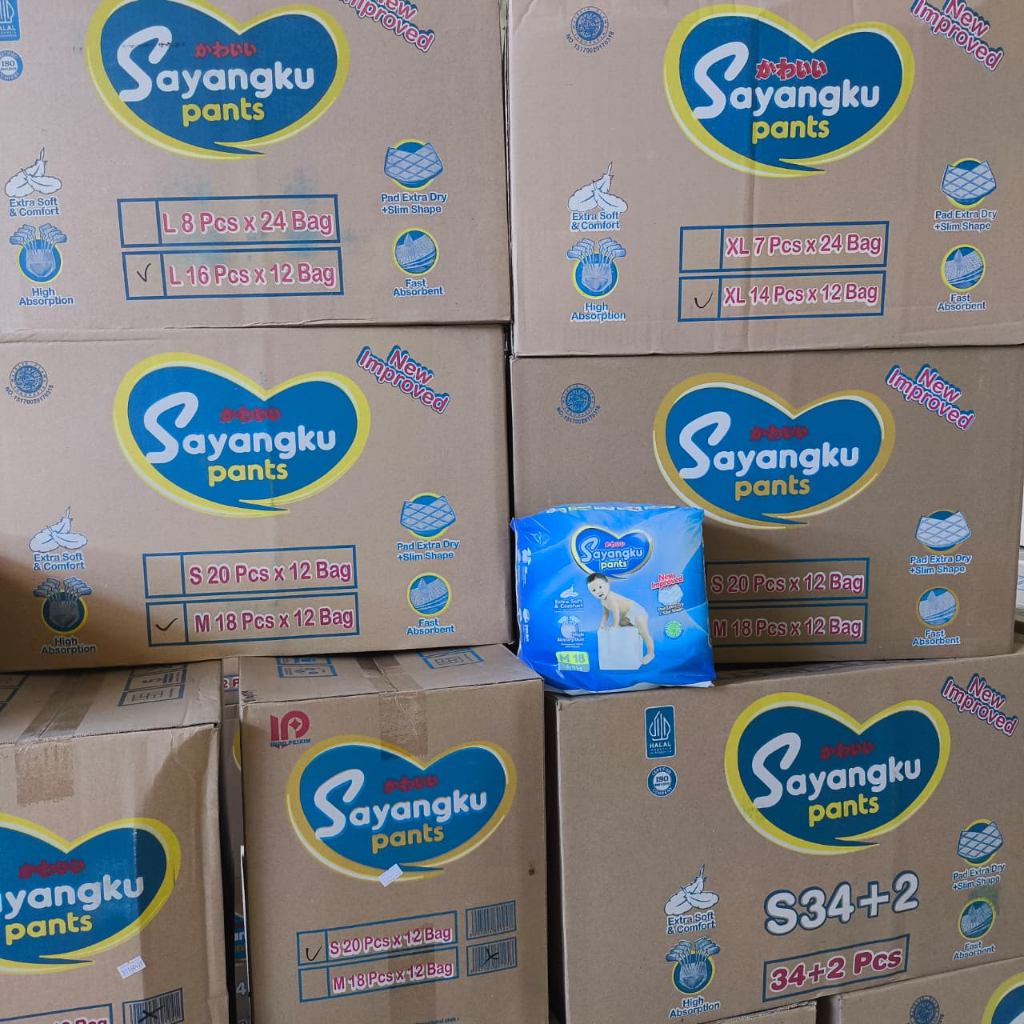 ISI 12 BAG Sayangku Pampers REGULER Pack KARTON