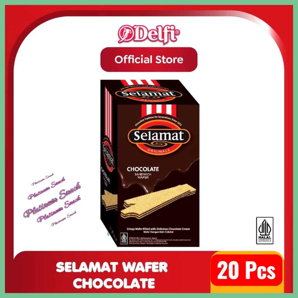 

Selamat Chocolate Sandwich Wafer | Isi 20 Pcs