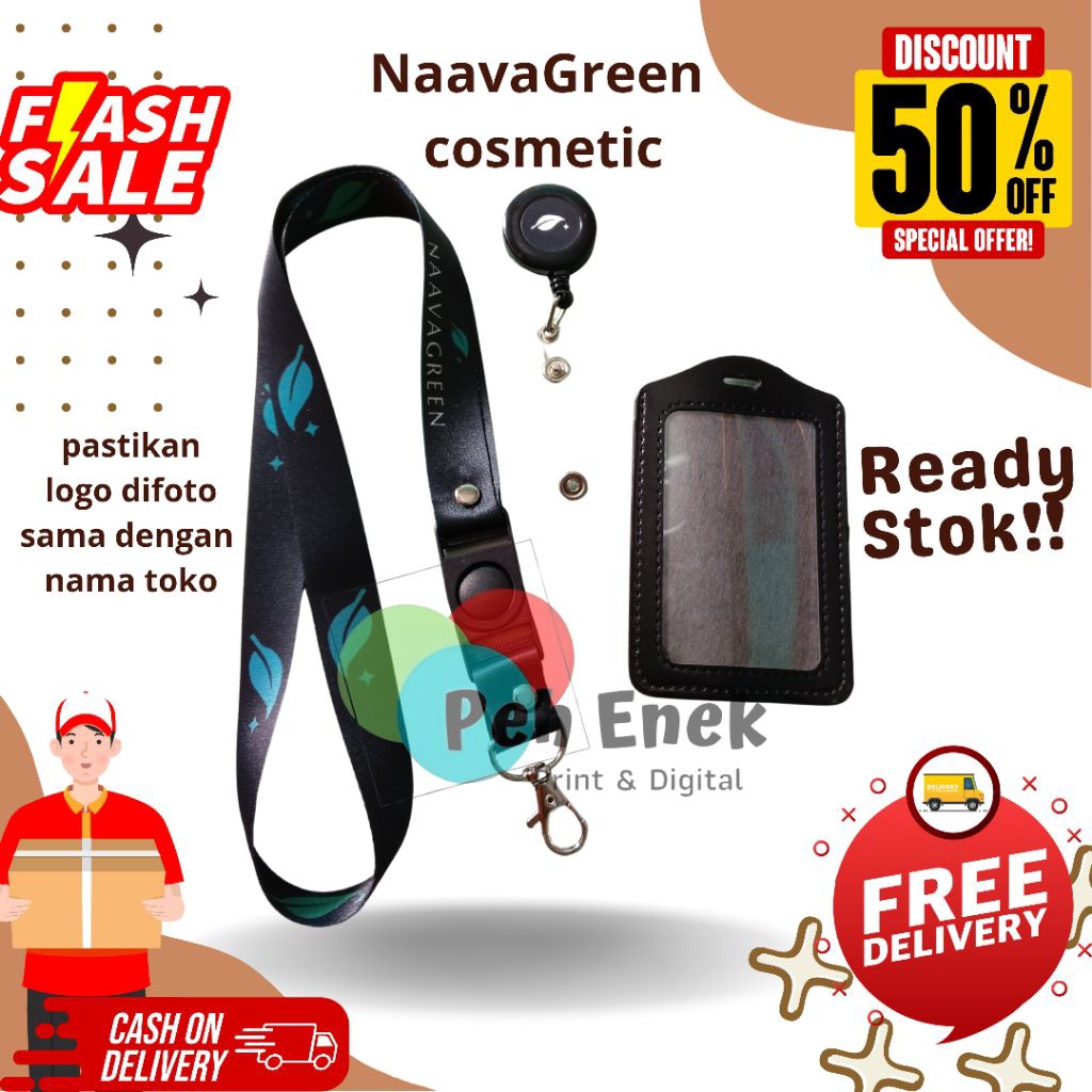 

Tali Card Naavagreen Cosmetics Lanyard Naavagreen Cosmetics/ gantungan termurah