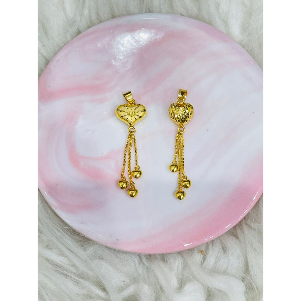 liontin love dove kristal bola rumbai simple elegant emas asli kadar 700