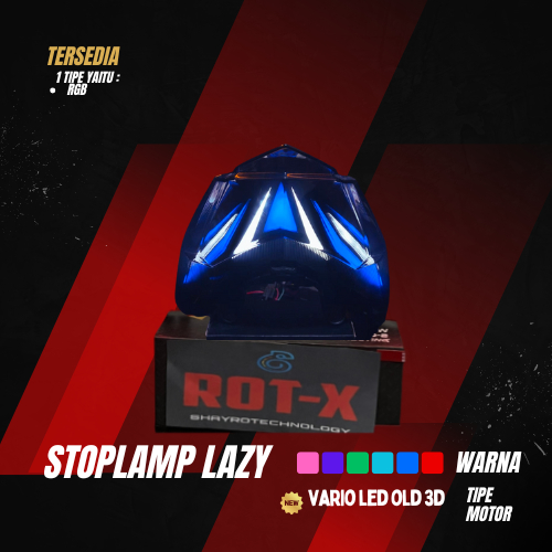 STOPLAMP LAZY VARIO LED OLD 3D RGB PNP TINGGAL COLOK