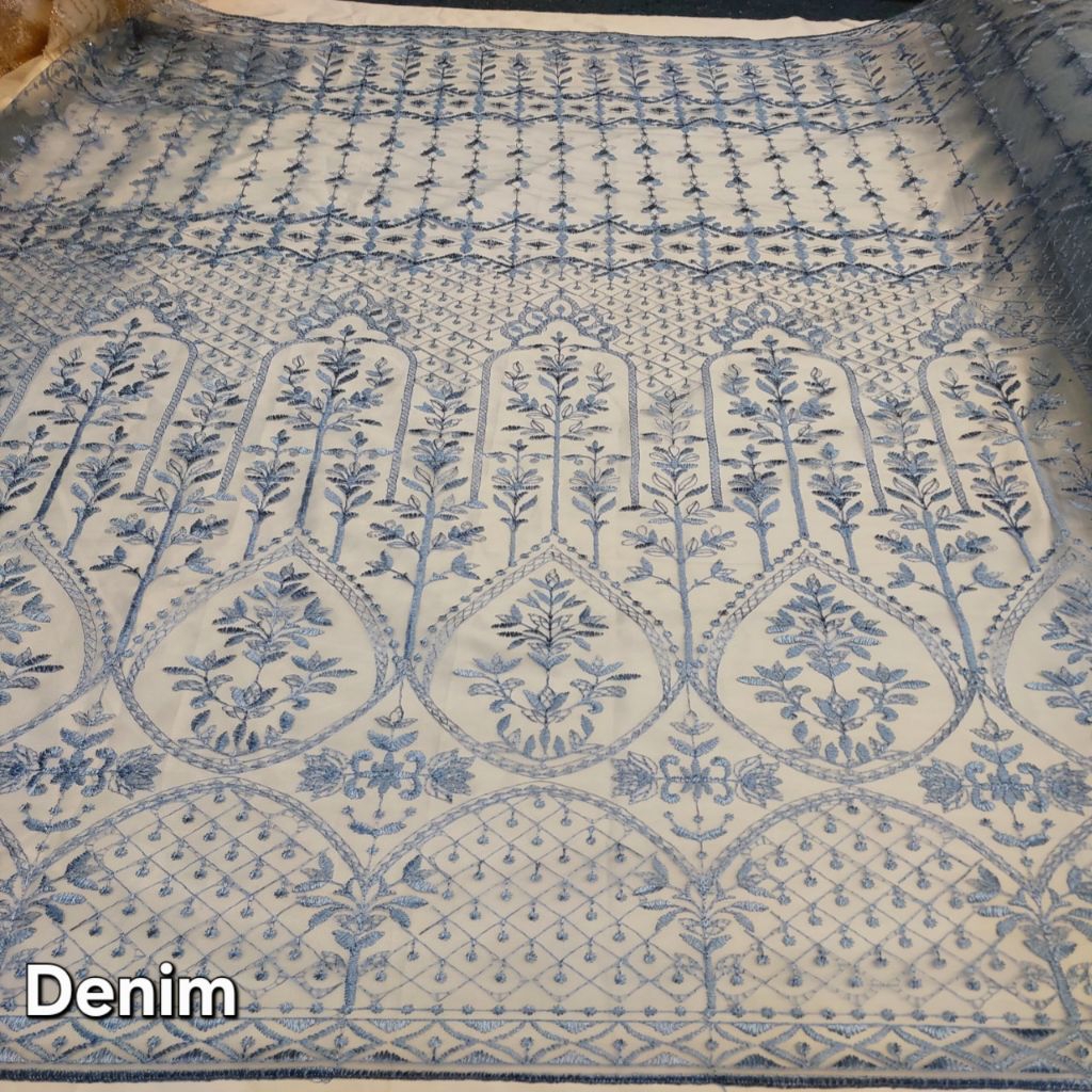 Kain tile bordir sapto korea premium / Kain tile sapto mewah