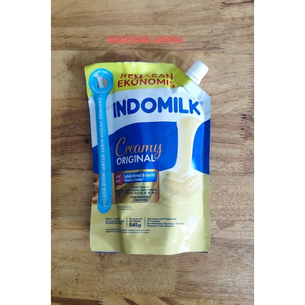 

Krimer Susu Kental Manis SKM Indomilk Cream Original Pouch 545 gr