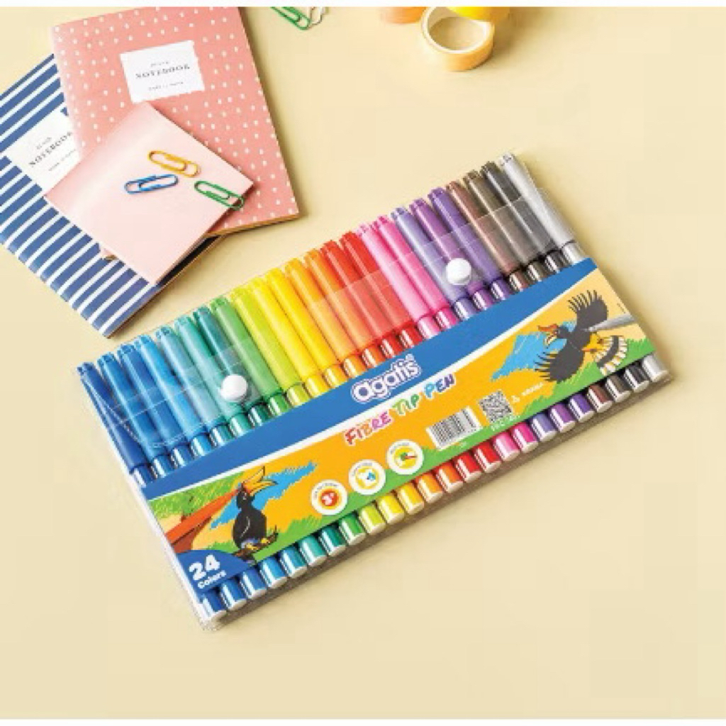 

Agatis Fibre TIp pen is 24 warna