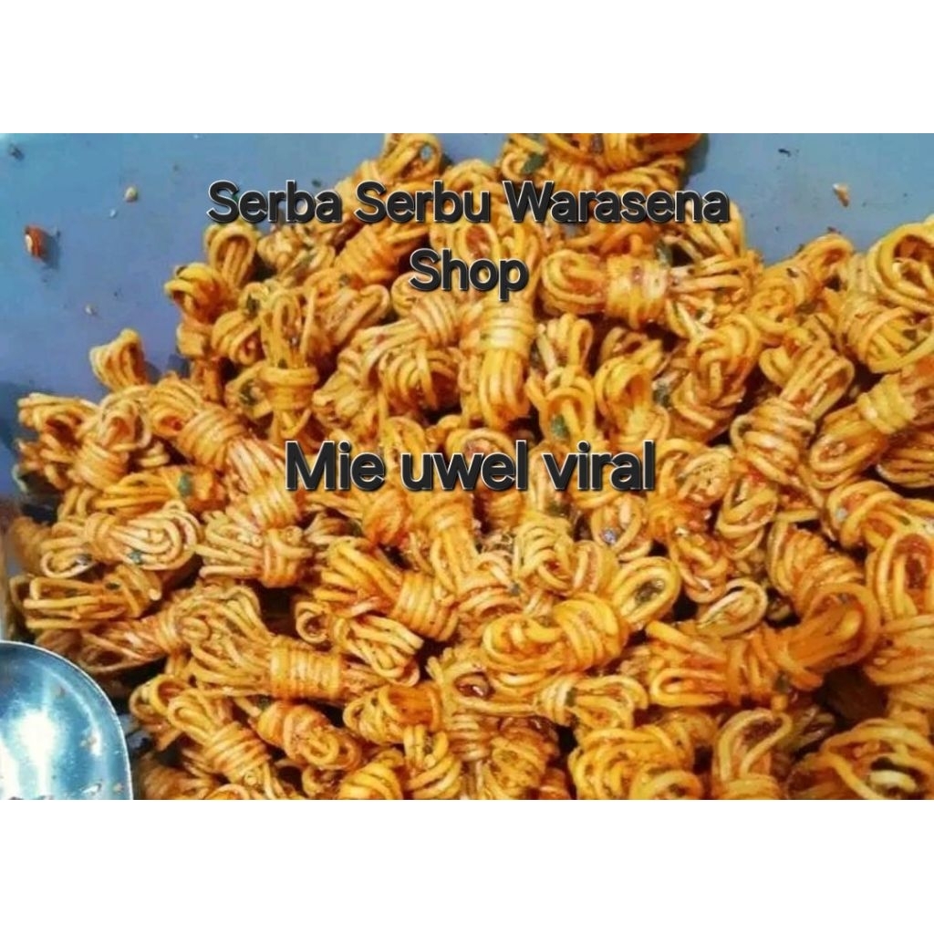 

mie uwel/mie gulung pedas alami viral goreng dadakan dijamin ketagihan