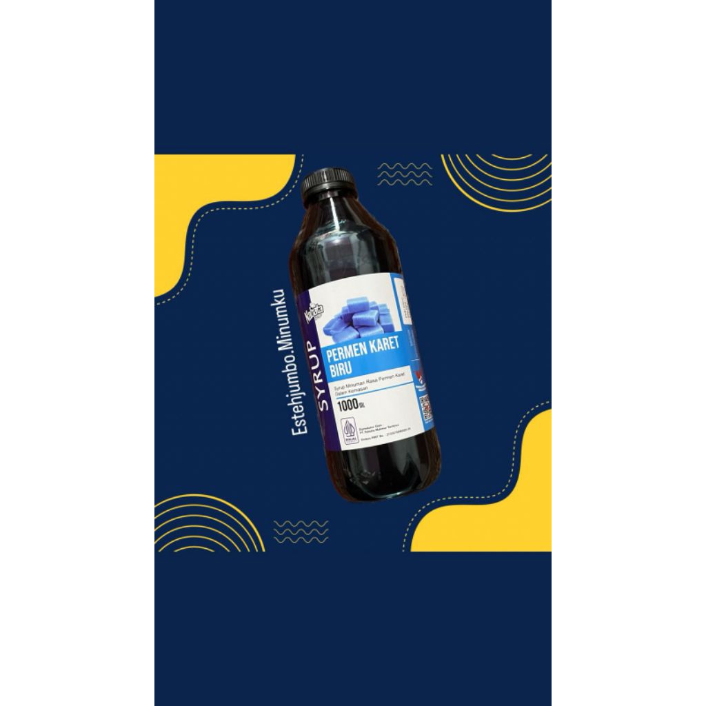 

syrup nabata permen karet biru