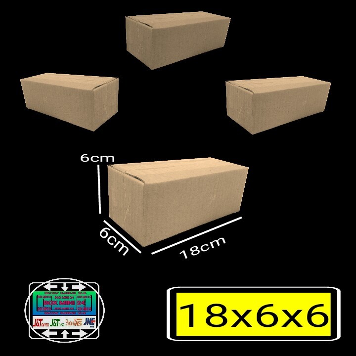 

Kardus ukuran 18x6x6 (Per 100 Pcs) kardus untuk packing barang supaya lebih aman