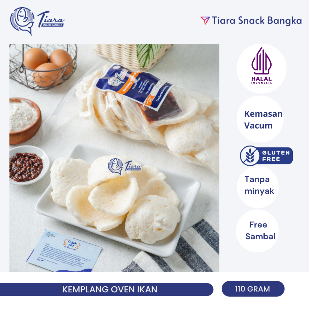 

Kerupuk Kemplang Oven Ikan Tenggiri Asli Bangka by Tiara Snack Bangka