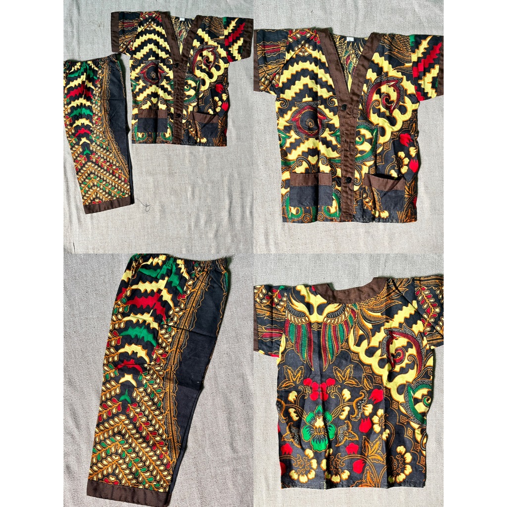 Baju Batik Set Anak Laki-laki 1 Tahun