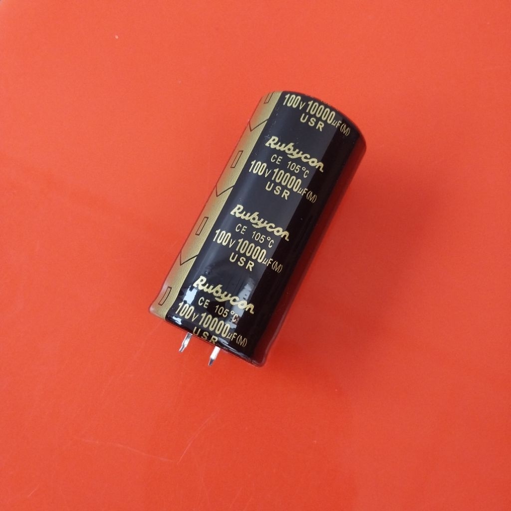 Pelove_Night Elco Rubycon Hitam 100V 10000Uf Usr , Elco Rubycon Black Gold Usr 100V 10000Uf ,
