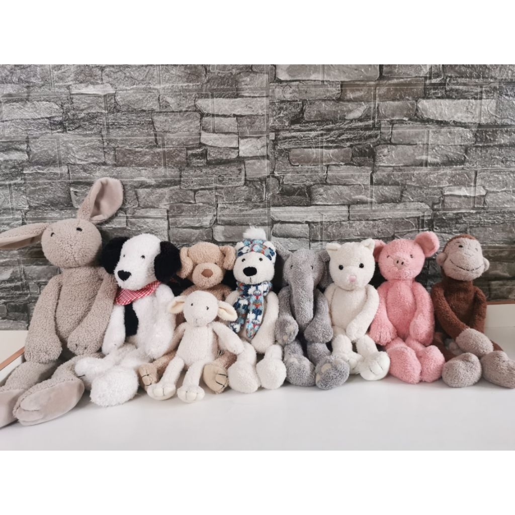 Boneka Jellycat Slackajack & Pickles Series.