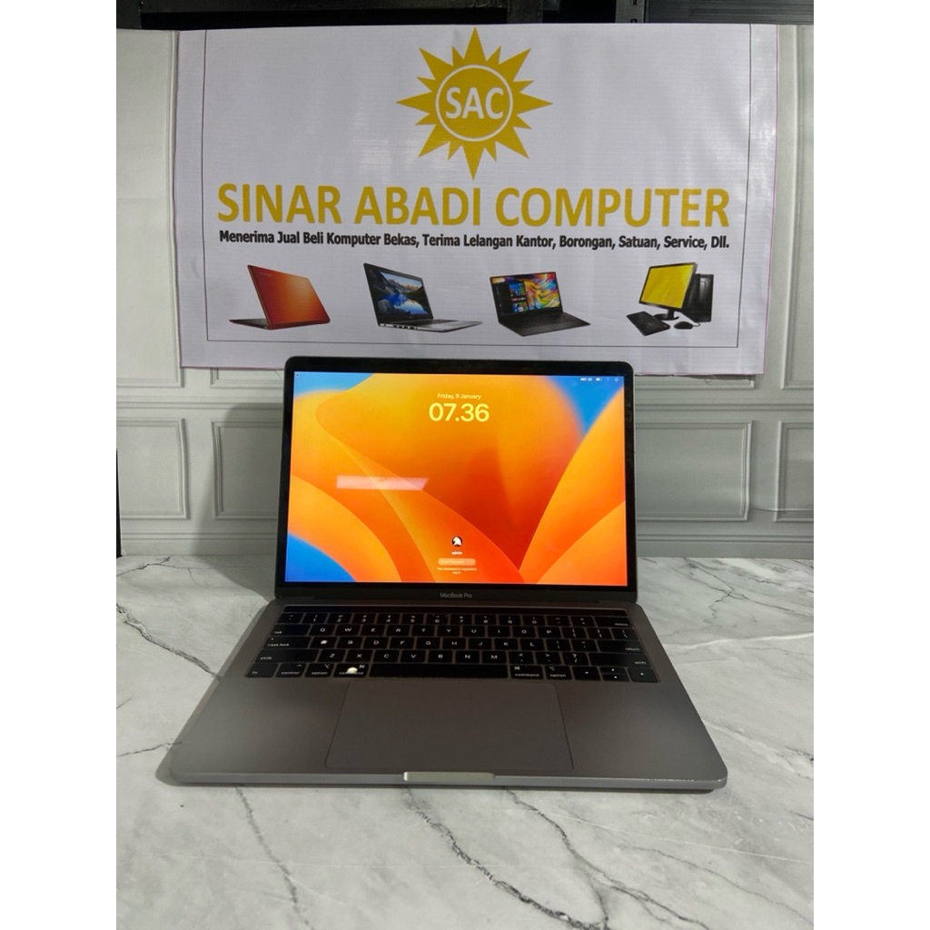MACBOOK AIR 2019 INTEL CORE I7 RAM 16GB SSD 256GB SUPER DUPER MULUS