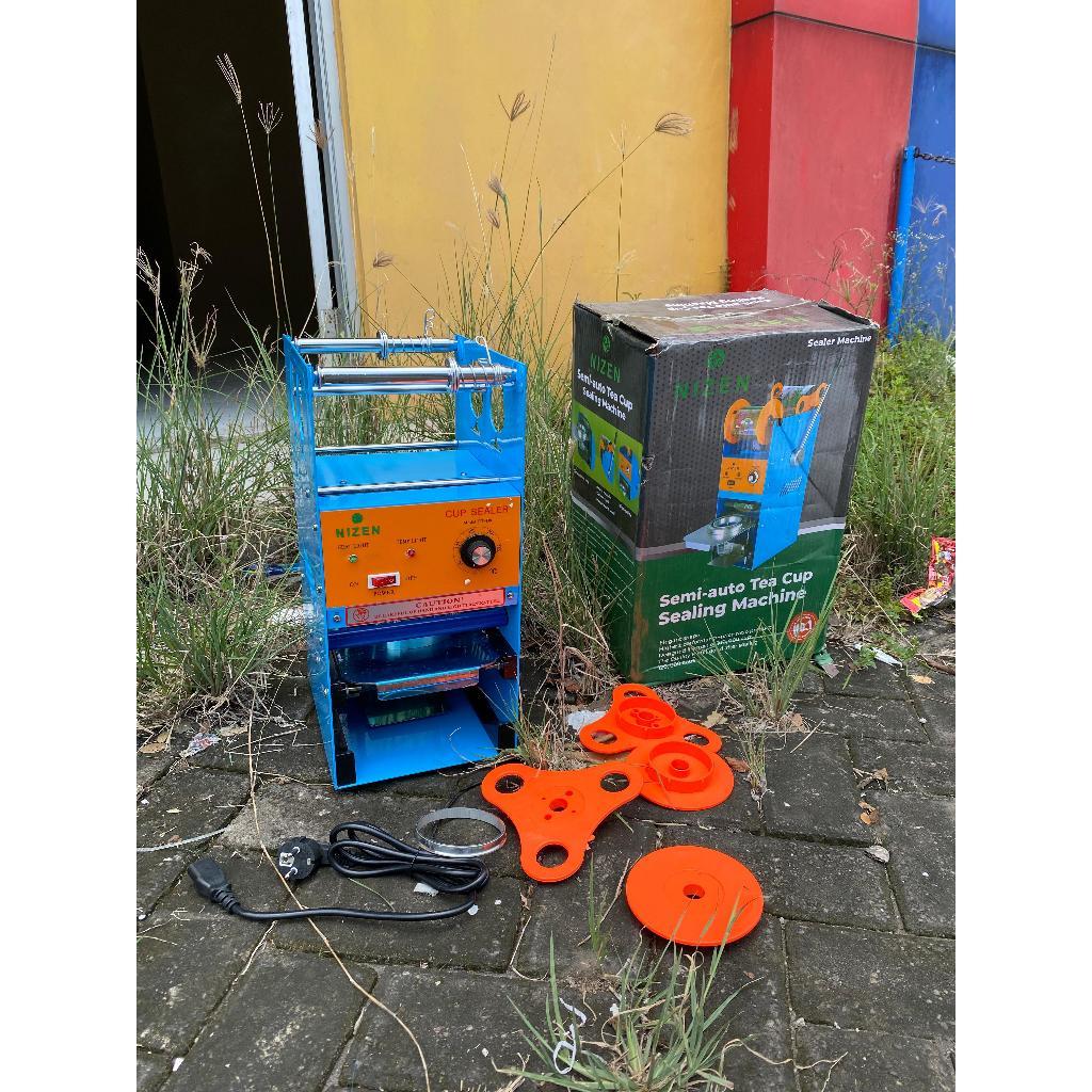 NIZEN Mesin Cup Sealer Mesin Press Gelas Plastik Mesin Segel Gelas Alat Pres Gelas Mesin Pres es teh