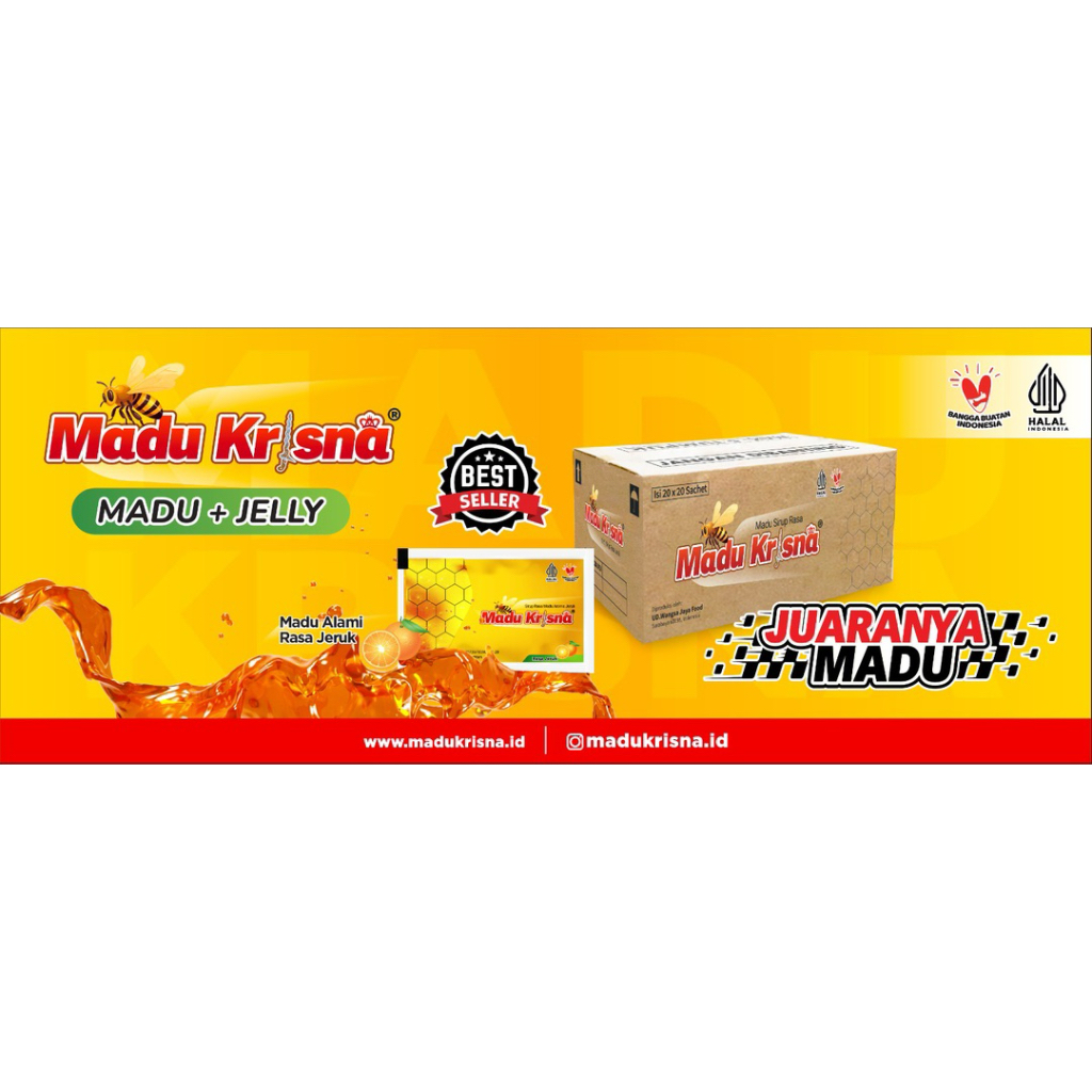 

Madu Krisna Rasa Jeruk 1 Renteng isi 20 pcs