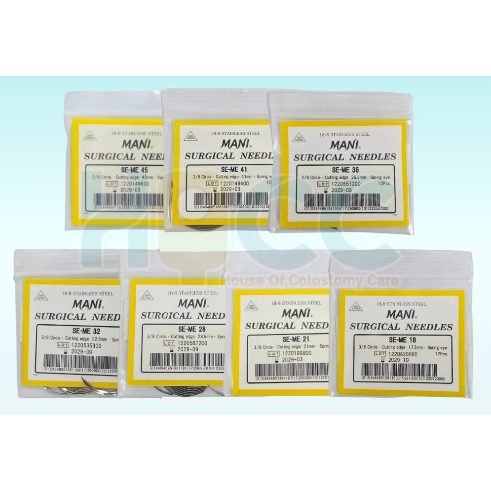 Jarum Hecting Mani SE-ME "KULIT" 3/8 Lingkaran / Jarum Mani SE-ME / Mani Needle SE-ME