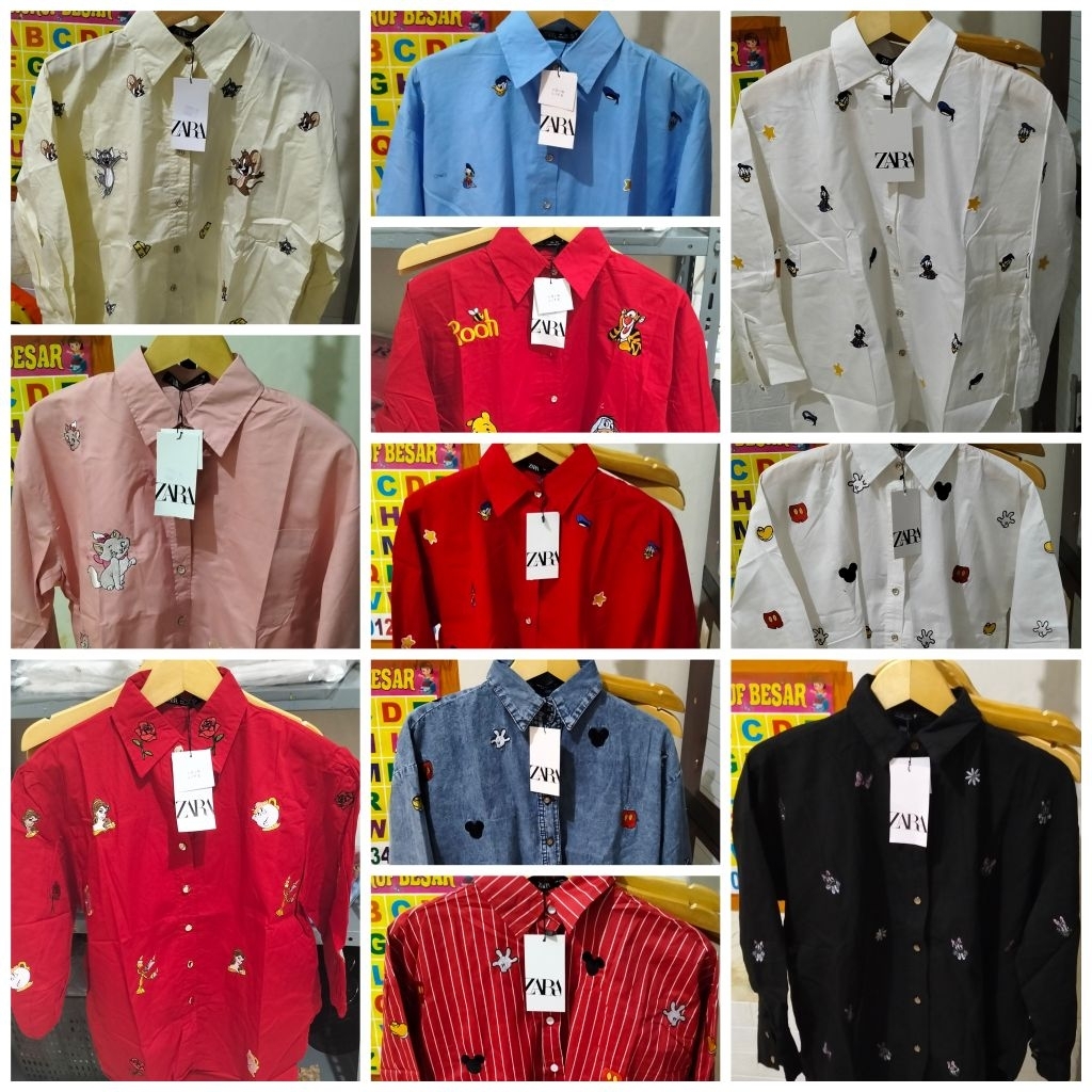 BARU READY Kemeja ZR Wanita Koleksi Disney