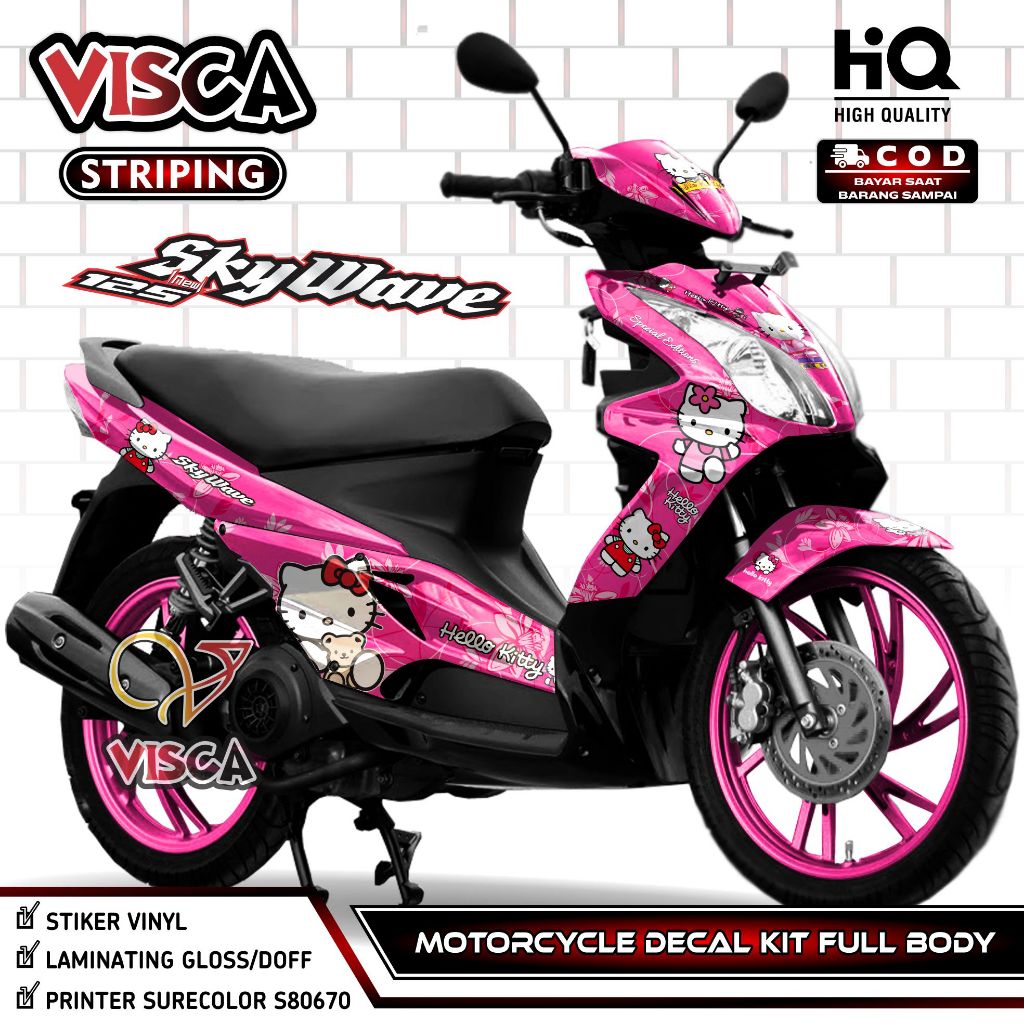 Decal Skywave Full Body - Stiker Skywave Full Body - Dekal Skywave Full Body - Striping Skywave Vari