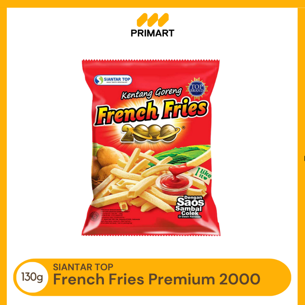 

Siantar Top French Fries Premium 2000 Snack Kentang 130 gr