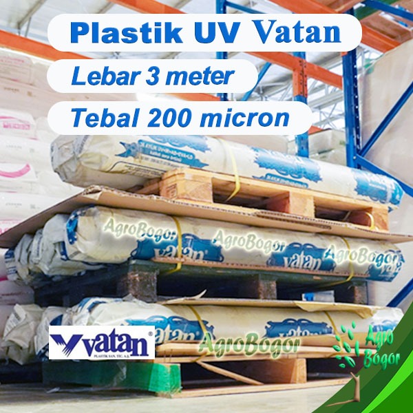 Plastik UV Vatan Lebar 3 meter, Plastik UV Vatan eceran