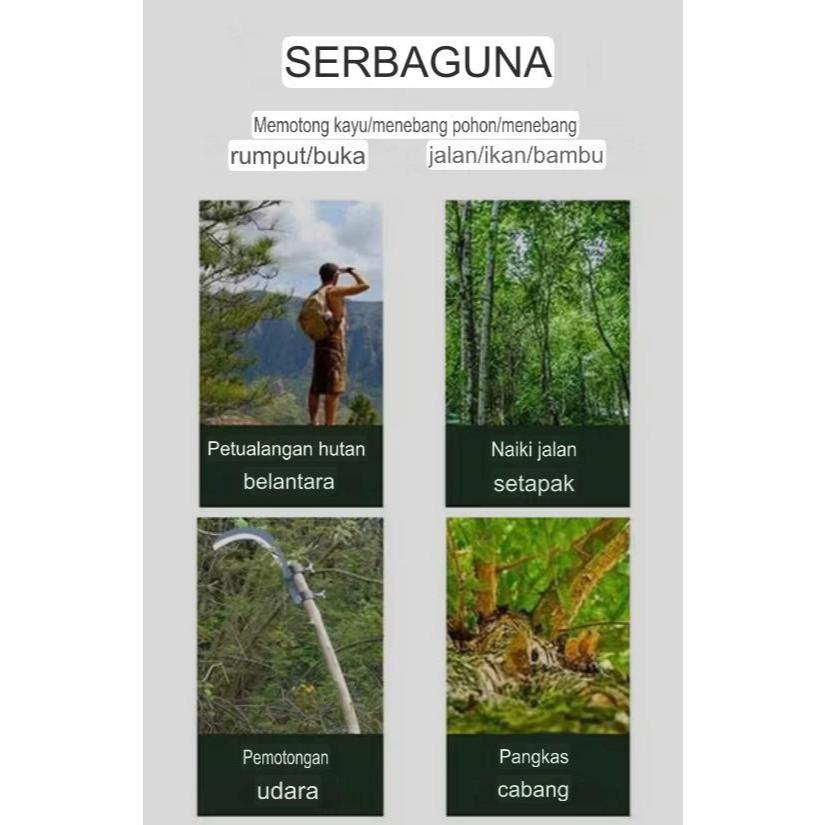 Taji egrek pengait buah sawit lengkap sama baut Serbaguna Memotong Kayu/Menebang Jalan/Ikan/Bambu