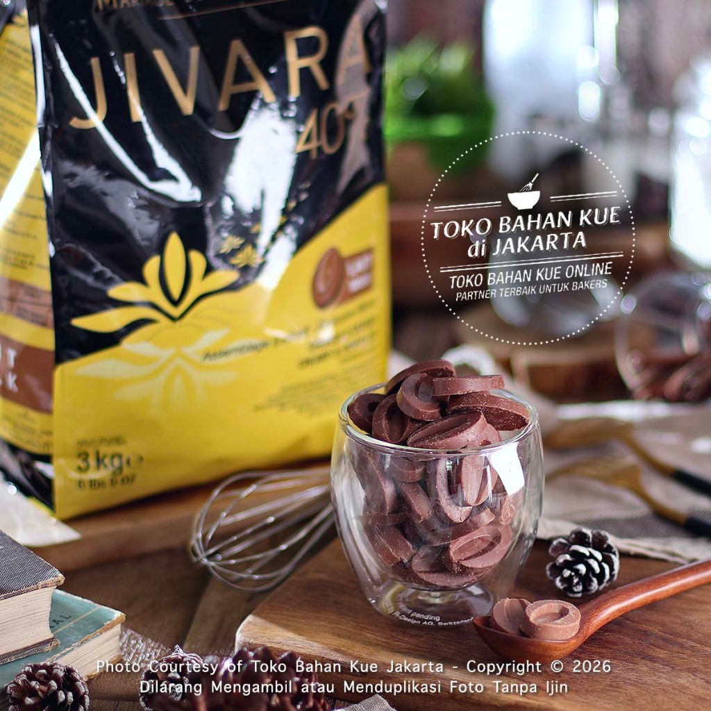 

Valrhona JIVARA 40% Milk Couverture Chocolate 250gr Milk Cokelat Susu