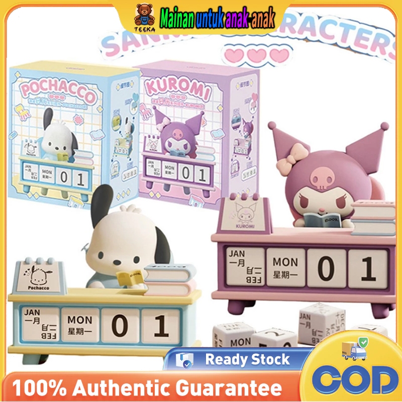 

TEEKA Desk Kalender Sanrio Kalender Abadi Sanrio Kuromi & Pochacco Dog