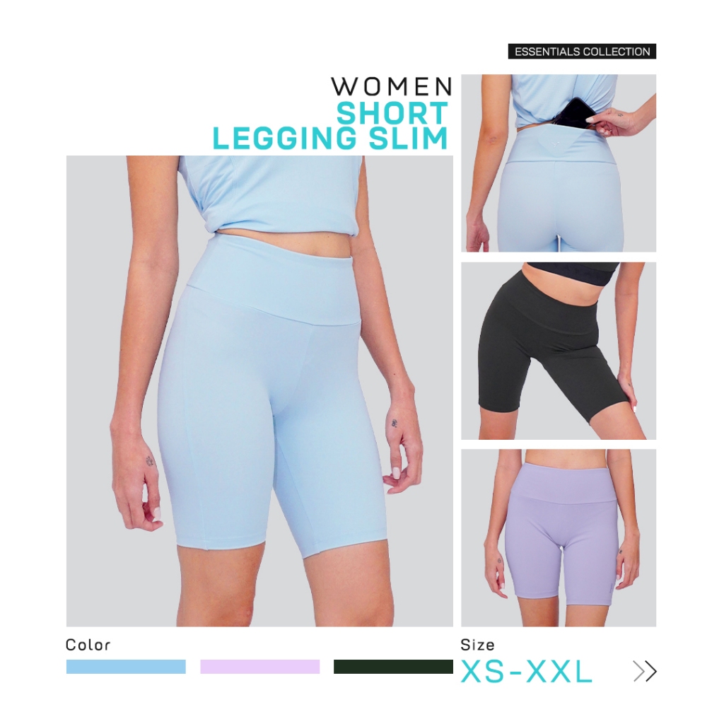 Trijee -  ES Short Legging / Short Legging Wanita / Celana Legging Pendek / Celana Legging Wanita Pe