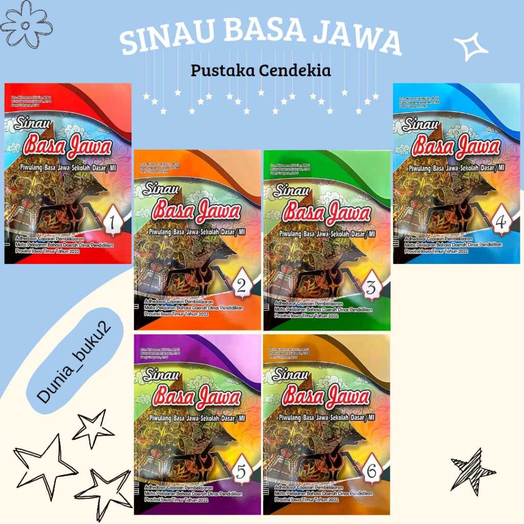 BUKU SISWA SINAU BASA JAWA KELAS 1,2,3,4,5,6 KURIKULUM PENGGERAK-MERDEKA SD/MI PENERBIT : PUSTAKA CE