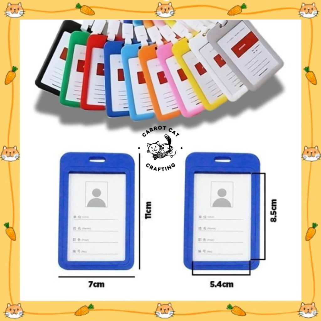 

ID Card BEKNN Plastik Warna / Gantungan Kartu Nama Plastik / Nametag Colour